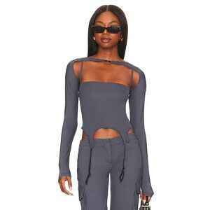 Miaou Phoenix Tank Size S Womens Charcoal Gray $255